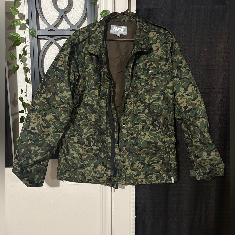 UFC Olive Green Jacket heavy duty rain coat